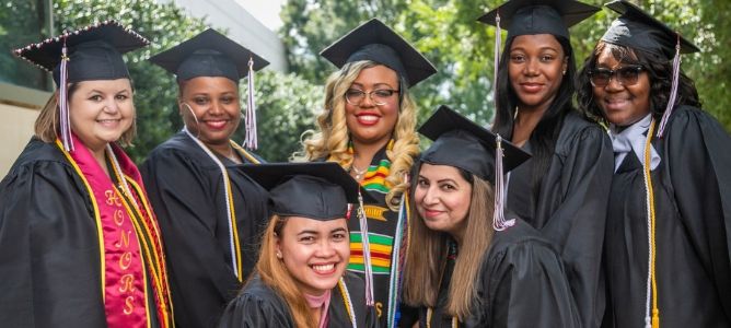 Hundreds of graduates celebrated with family and friends