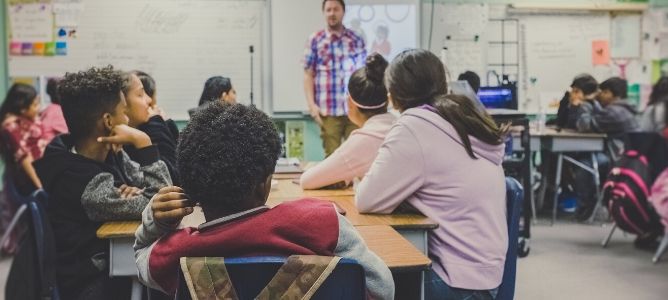 Students in class.