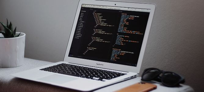 Computer on a desk. Computer on a desk.